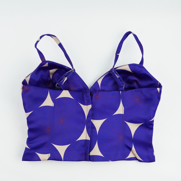 New Christopher John Rogers X J.Crew Size 2 Bustier Top Dot Duchesse Satin $198 - Picture 6 of 7